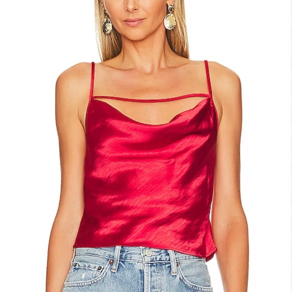 Jade Top in Cherry Red - Picture 2 of 3